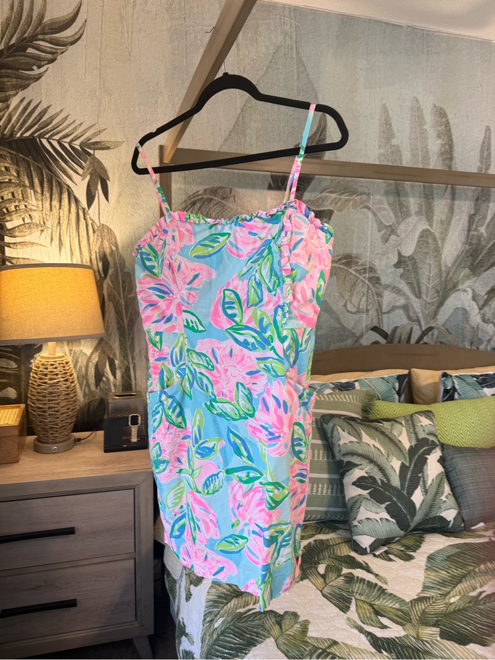Lilly Pulitzer Multicolor Floral Dress with spaghetti straps